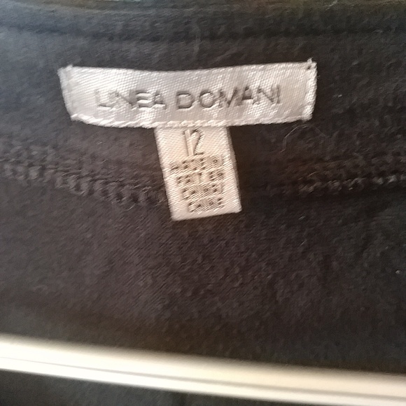 10/$10   Linea Domani Zipper Black Dress 12 - Picture 2 of 4